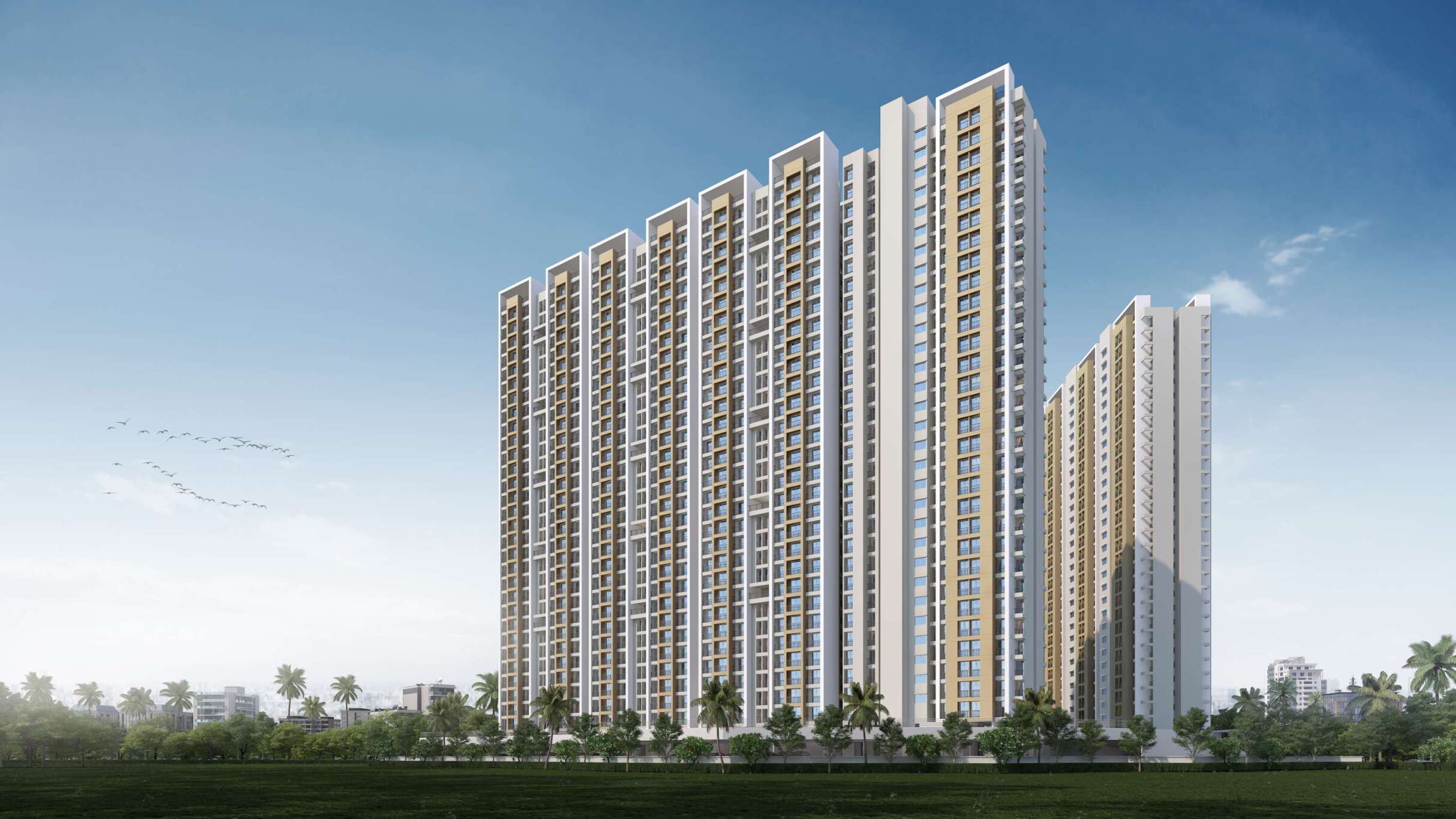 Provident Palm Vista, Shilphata – 1, 2 & 2.5 BHK Flat Starting at ₹60 Lakhs