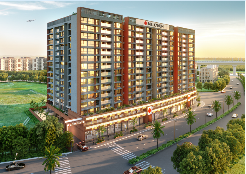 One Millennium in Navi Mumbai - 1,2, & 3 BHK flats Starting @ ₹87 Lac*