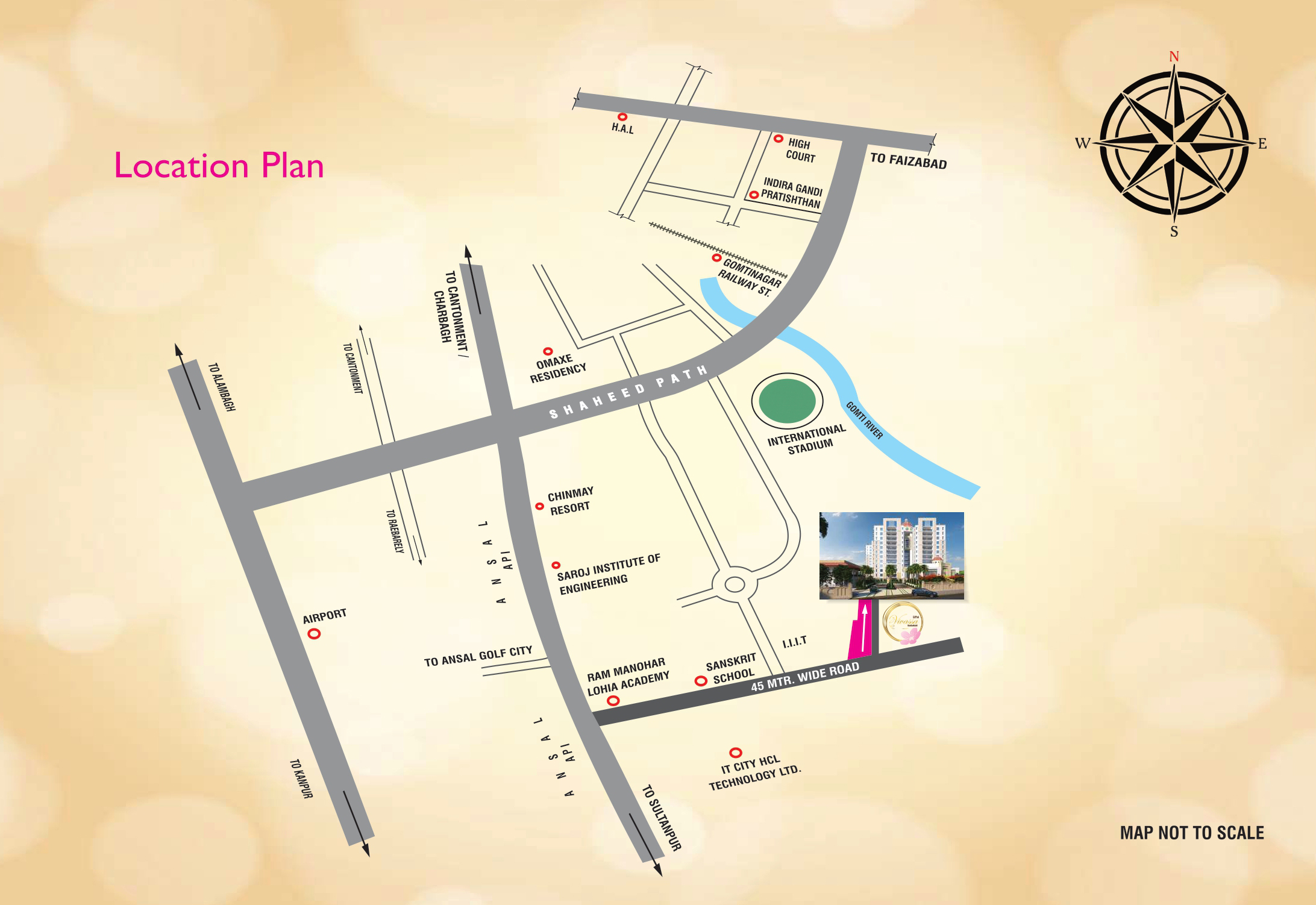Flat at Sultanpur Road in Lucknow - ( Eiffel Vivassa )