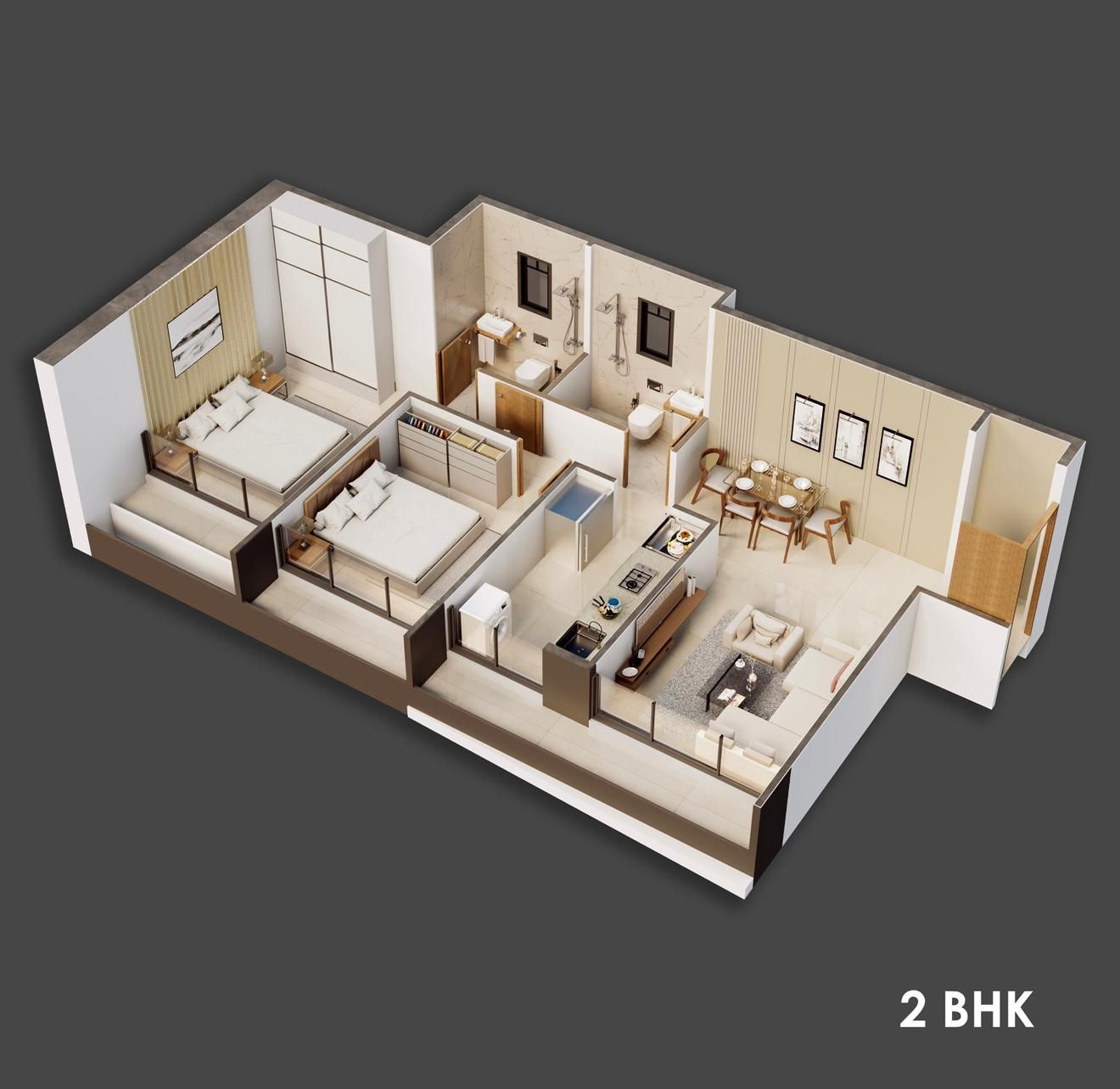 Gami The Elements, Ghansoli – Premium 2 & 3 BHK Flat @60 Lac